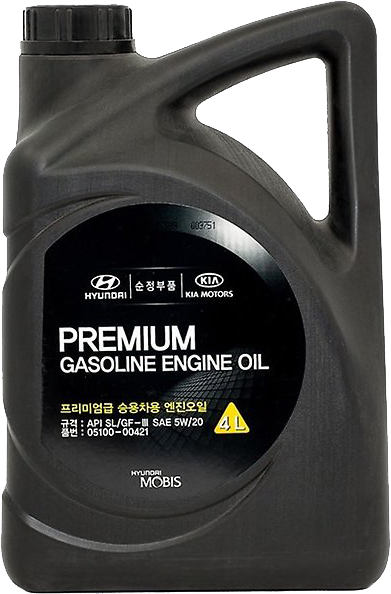 Моторное масло Hyundai/Kia Premium Gasoline 5W-20, 4л